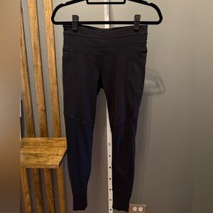 ATHLETA Black Excursion Tight Mid Rise Yoga Leggings #153393 Size S